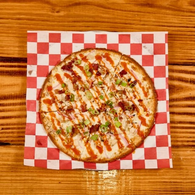 10" Gluten Free Buffalo Chicken.